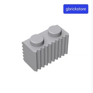 Bricks parts 2877【10/20pcs】1x2 with grille/fluted profile