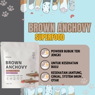 Petglow Superfood Brown Anchovy For Pet Food Powder Anchovy Powder For Dogs Cats Hamster Fish Anchov