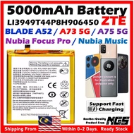 Grade A+ 5000mAh Battery LI3949T44P8H906450 For ZTE BLADE A52 / A73 5G / A75 5G / Nubia Focus Pro / 