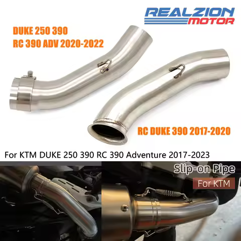 RZ Slip On Exhaust System Middle Tube Connector For KTM DUKE 250 390 RC 390 Adventure 17-23 Escape M