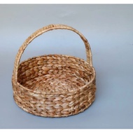 Woven Fruit Basket Water Hyacinth Woven Parcel Basket