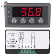 Pcbfun 0-10V 0-20mA 2-10V 4-20mA 4สายอินพุต (รับสัญญาณ) จอแสดงผลค่ามิเตอร์ของเซ็นเซอร์เอาต์พุต