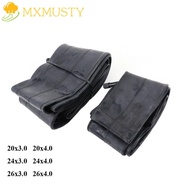 MXMUSTY Beach Bicycle Tube, 20x3.0 20x4.0 24x3.0 24x4.0 Bike Inner Tube, Bicycle Accessories Black T