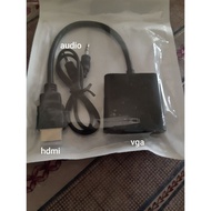 HDMI to VGA adaptor with audio.