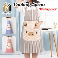 【SG】Apron Waterproof Chef Apron with Two Pockets for Woman Kitchen