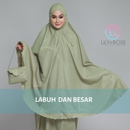 Telekung Travel Rose, Telekung Travel Cotton, Telekung Labuh, Telekung Plus Size [Free Bag]