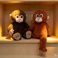 Simulated Orangutan Monkey Plush Toy - Soft Gibbon Doll for Kids Comfort