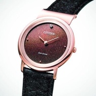 Citizen Eco-Drive L Ambiluna Super Titanium Rose Gold Sapphire Diamond Womens Watch EG7072-19X