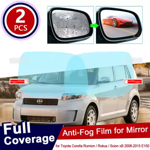 2pc for Toyota Corolla Rumion Rukus Scion xB 2008~2015 E150 150 Anti Fog Film Rearview Mirror Rainpr