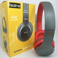 P47 Realme Headphone Bluetooth Earphone Bluetooth Headset Bando Headset Bluetooth Earpod 5.0 Wirele