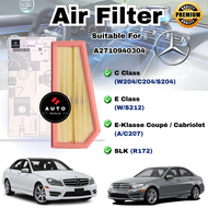 Mercedes Benz Air Filter C Class C180 C200 C250 1.8 CGI Kompressor E Class E200 E250 CGI W204 W207 W