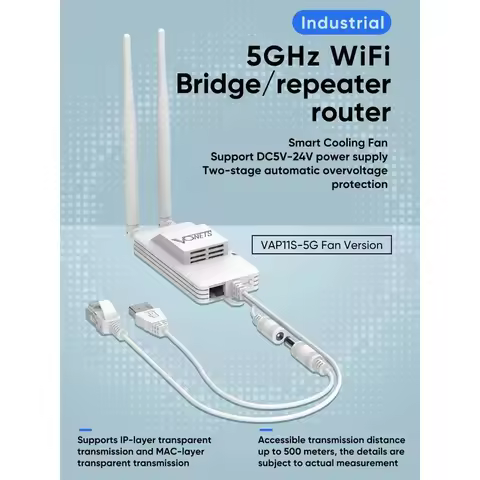 VONETS 5GHz WiFi Router/Bridge Wireless Repeater Ethernet RJ45 WiFi Convert for IP Printer Monitor F