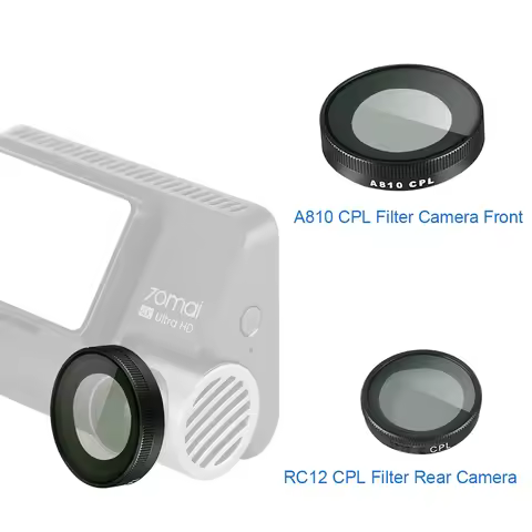 CPL Filter Only for 70mai A810 Dash Cam CPL Filter for 70mai RC12 Rear Camera CPL Filter