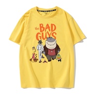 BAD Guys Big Bad Wolf Co-branded Short Sleeve Unisex T-Shirt - Loose Fit Casual Wear