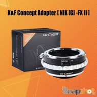 K&F Adapter For NIK G to FUJI II NIK FX COPPER MOUNTHT99 TT2E
