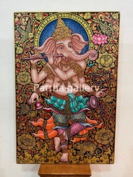 ภาพวาดพระพิฆเนศปางรวยทรัพย์ขนาด40x60cm