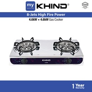 Khind 8-Jets High Fire Power Gas Cooker GC8008