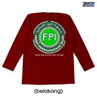 Kaos Lengan Panjang FPI Front Persaudaraan Islam Hidup Mulia New Design Katun Combed 30s Sablon DTF
