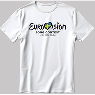 Eurovision Song Contest Malmö 2024 White-Black Men'S / Women'S T Shirt C060