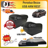 Perodua Bezza HC Cargo Premium USB LED Indicator Double Layer Arm Rest Armrest