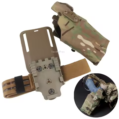 Hunting Gun Holster Quick Release Tactical Combat Right Hand Holsters Pistols Carry for Glock17 Gen4