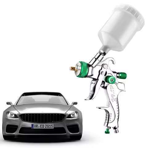 Home Cordless Air Spray Gun 125ml Portable Car Paint Spray Gun Professional HVLP Spray Gun for Auto 