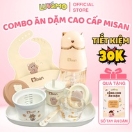 (GIVE NOTEBOOK) Economical Misan weaning Combo for baby weaning including blender, weaning bib, Luva