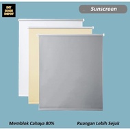 DIY Roller Blind Sunscreen 120x160 cm Window Roller Blinds