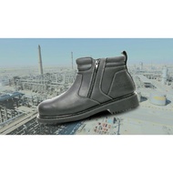 OSCAR SAFETY BOOT 1812 BLACK - Mid Cut Zipped Leather Safety Boot (ASTM 2413-05 EH)