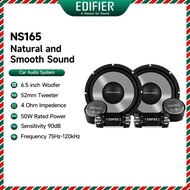 Edifier NS165 Front Car Speaker Silk Dome Tweeter, Crossover & Vented Cone Design (6.5"/50W)
