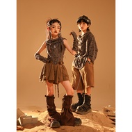 Street Dance Children's Dune Wasteland Style Performance Costume Girls Jazz Dance Catwalk Costume Bo