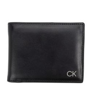 【W小舖】Calvin Klein CK 黑色 素面真皮皮革 男夾 皮夾 短夾 錢包~全新真品現貨在台 C97005