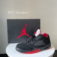 [HYC] AIR JORDAN 5 RETRO LOW BLACK/GYM RED BLACK Rukawa Kaede US10.5
