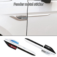 Hyundai Kona Metal Fender Side Label Stickers Badges Anti-scratch Wear-resistant Car Door Protection Car Sport Modification Decoration Accessories