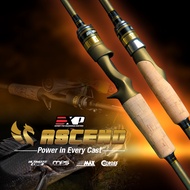 EXP ASCEND ROD 2 PCS Fishing Rod Medium Light Weight Bait Casting BC Spinning 6"3~7"0