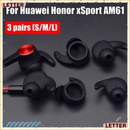 LETTER 3 Pairs Earphone Cover Bluetooth Headset Earpiece In-Ear Earbuds Tips for Huawei Honor xSport
