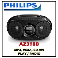 Philips AZ-318B USB CD Player MP3/WMA-CDCD and CD-RW Play/ Radio