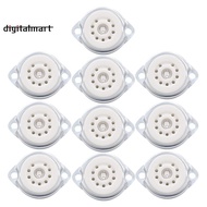 FOR 12AX7 ECC82 6922 EL84 6DJ8 12AU7 12AT7 Audio Guitar Tubes 10PCS 9pin Ceramic Vacuum Tube Socket 