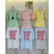 [Buy 1 Free 1] Women T-Shirt Soft Cotton Casual Top Breathable Daily Wear Ladies Tee SG Stock