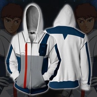 GUNDAM Zipper Hoodie Fashion Coat 3D Print Jacket Outerwear