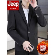 JEEP SPIRIT吉普男士休閑西裝外套冬韓版西服上衣服單件商務修身