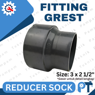 Reducer sock 3 x 2 1/2 Grest - Vlok sok 3" x 2 1/2" Ploksok 3x2.5 inch