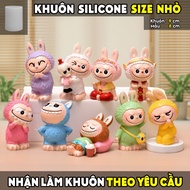 LABUBU MINI 2D-3D silicone mold, statue mold, jelly, pudding, log, candle