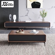 XF Tv Console Straw Nordic Living Room Cabinet Modern Minimalist Coffee Table Combination Set High-foot Style Integrated Floor XF056