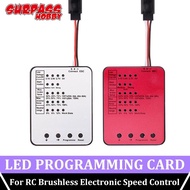 SURPASS HOBBY LED Programing Card ESC Sm Software Program Cards for RC Car 25A 35A 45A 60A 80A 120A 150A Brushless ESC