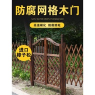 Garden Courtyard Solid Wood Door Outdoor Courtyard Fence Door Fence Door Wooden Outdoor Villa Fence 