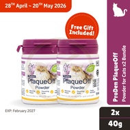 BUNDLE DEAL Proden PlaqueOff Powder For Cats 40g x2 Bundle