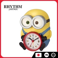 Japan RHYTHM Minion/Bob Watch Clock Alarm Voice Alarm Yellow 4REA30ME33