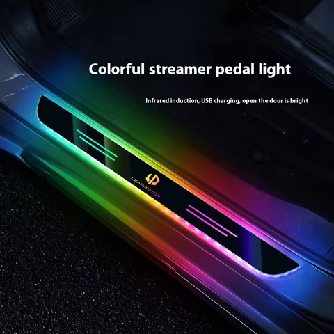 For Leapmotor Zero run C10 C11 C16 B10 T03 C01 B01 S01 Lafa5 Car LED Wireless Threshold Light Automo