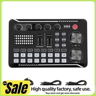 F998 Sound Card Microphone Sound Audio Interface Mixer Sound Card Mixing Console Amplifier for Phone